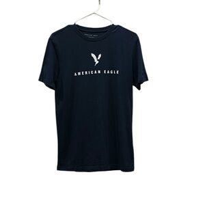 American Eagle Outfitters Men's Navy T-Shirt